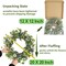 20 Inch Summer Wreaths for Front Door Eucalyptus Wreath with Blue Berries Elegant Durable Greenery Front Door Wreath for Outside Wedding Farmhouse Porch Wall Room Home Decor